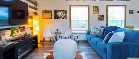 Cabin, Multiple Beds, Kitchen, Garden View (Shady Grove) | Living area | 42-inch flat-screen TV with digital channels