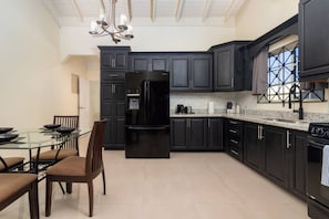 Microwave, oven, stovetop, cookware/dishes/utensils