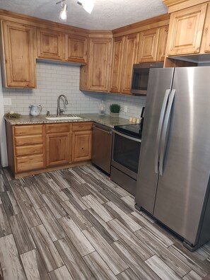 Microwave, oven, stovetop, dishwasher