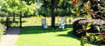 Cozy cottage, view of horse pasture, large garden, pet friendly.