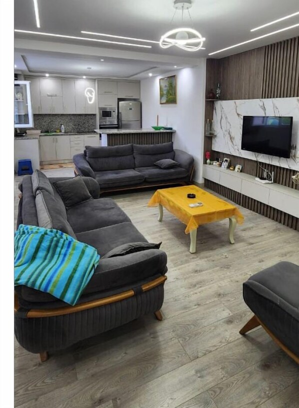 Fernseher, Kamin