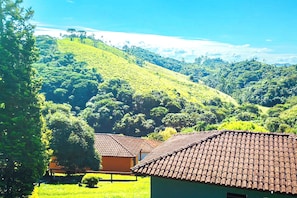 Vue depuis lâhĂ©bergement
