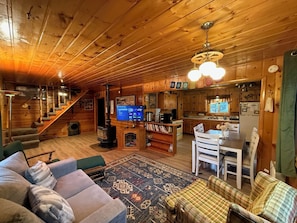 TV connectée, cheminée