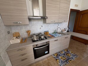 Fridge, oven, stovetop, dishwasher