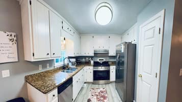 Microwave, oven, stovetop, dishwasher