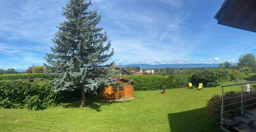 Garden level near Yvoire and lake