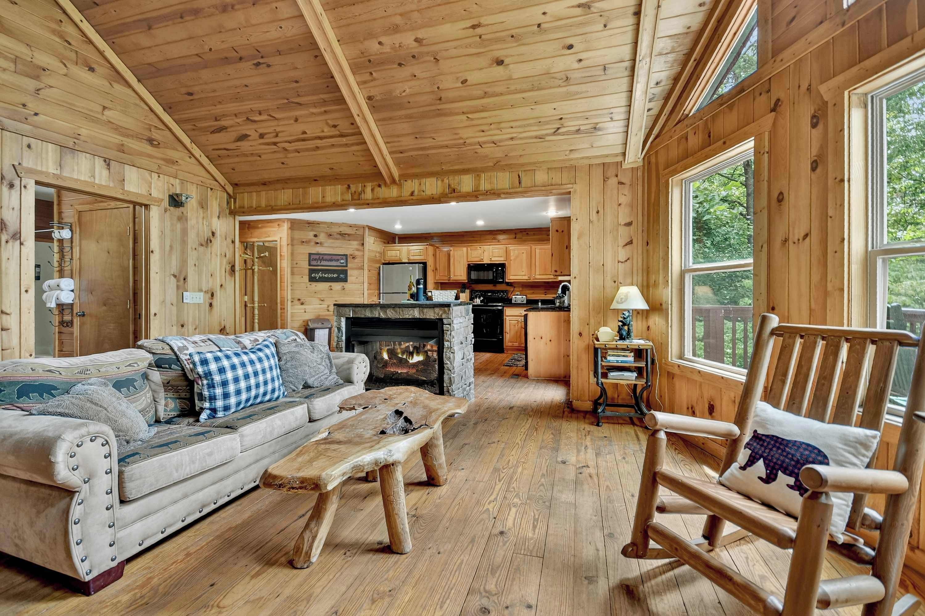 TV, fireplace, video games, offices