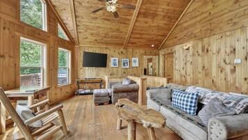 TV, fireplace, video games, offices