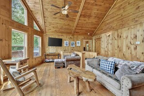 TV, fireplace, video games, offices