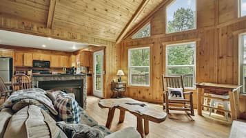 TV, fireplace, video games, offices