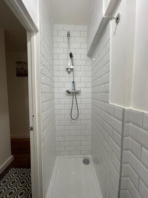 Secador de cabelo, toalhas de banho, sabonete, papel higiênico