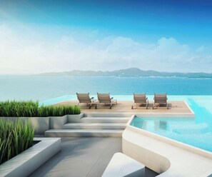 Outdoor pool - Breath Taking View, Amazing Sea View Room (Pattaya)