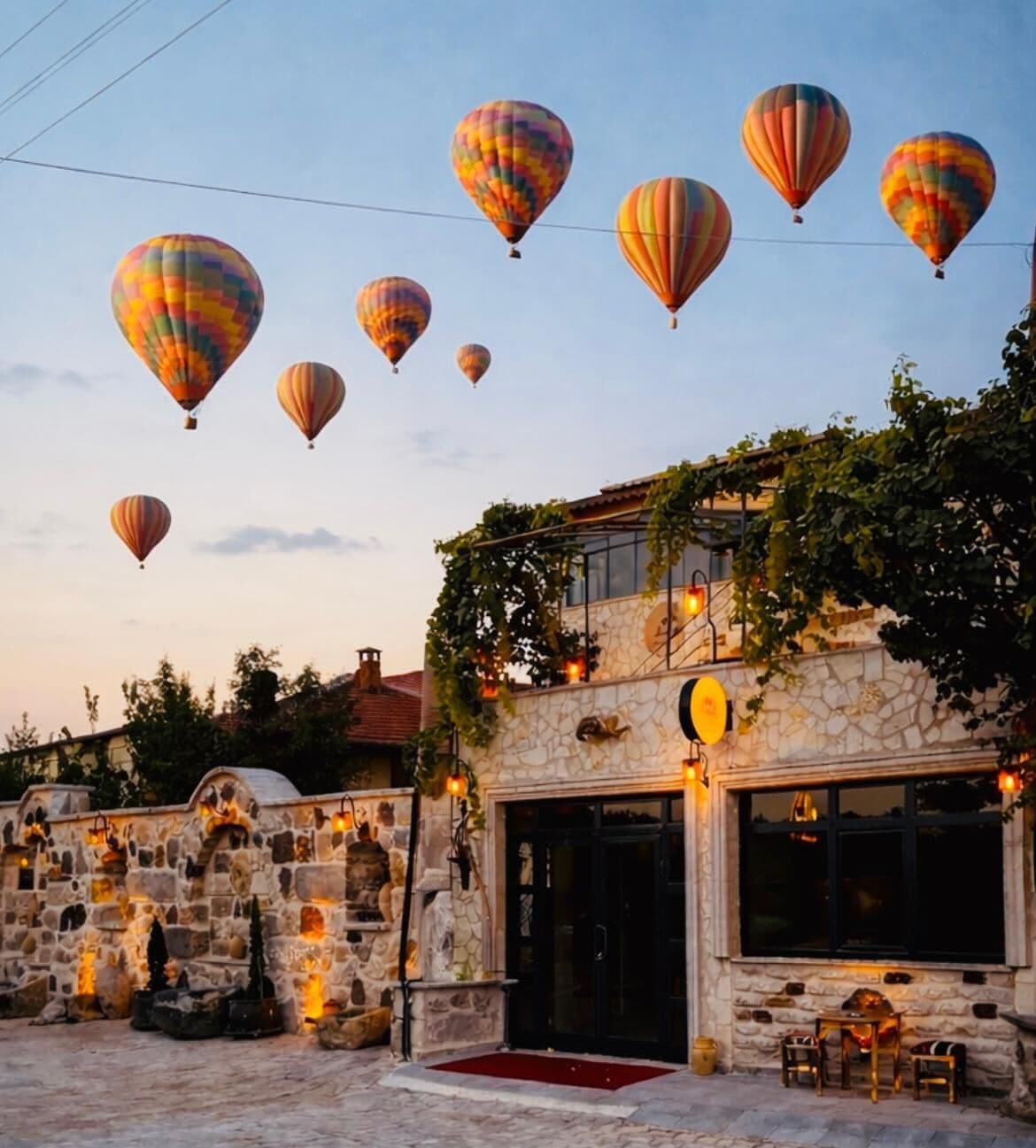 Overnatningsstedets facade