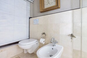 Dusche, Haartrockner, Bidet, HandtĂŒcher
