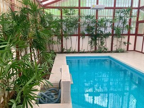 Villa, 3 habitaciones, con acceso para personas discapacitadas, alberca privada | Jardín