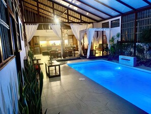 Villa, 3 Bedrooms, Accessible, Private Pool | Pool | Indoor pool - Uva Blue Villas - Pool House - AC, 3 Ensuite Bedrooms, 8 Guests, Koi Fish Pond (Cahuita)