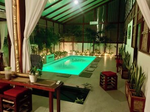 Villa, 3 Bedrooms, Accessible, Private Pool | Pool | Indoor pool - Uva Blue Villas - Pool House - AC, 3 Ensuite Bedrooms, 8 Guests, Koi Fish Pond (Cahuita)