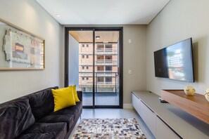 Basic Apartment | Living area - Charming Apartment 210m From Jurere Beach Psj0304 (Florianópolis)