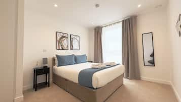 2 soverom, strykejern/-brett, reiseseng for barn og wi-fi (inkludert)