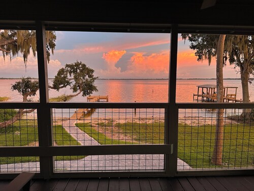 Stilt House on the Shore at Lake Reedy