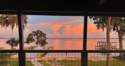 Stilt House on the Shore at Lake Reedy