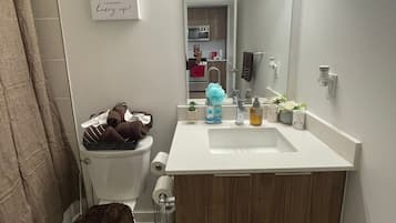 Handdoeken, zeep, toiletpapier