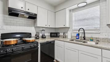 Microwave, oven, stovetop, dishwasher