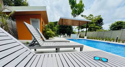 Family-Friendly 4BR Oasis with A/C & Pool near Playa Bandera