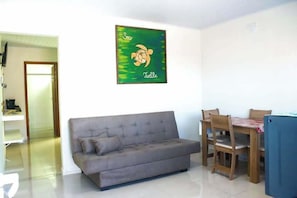 Standard Quadruple Room | Private kitchen | Fridge, microwave, oven