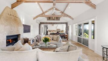 Fireplace, table tennis