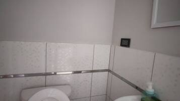 Towels, soap, toilet paper