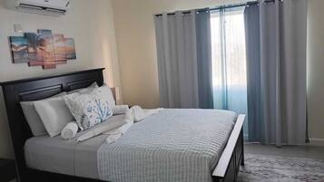 1 chambre, fer et planche Ă repasser, Wi-Fi gratuit, draps fournis