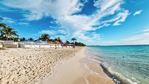 NEW Fresh Lagoon Blue Beachfront Studio at Coral Beach Hotel, Grand Bahama