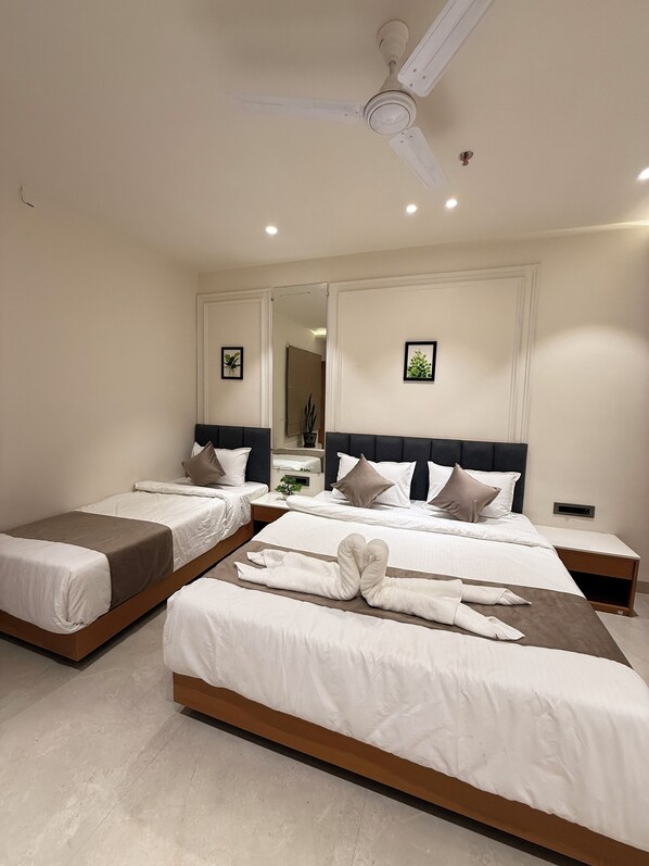 Chambre Triple Supérieure, balcon