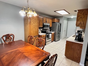 Microwave, oven, stovetop, dishwasher