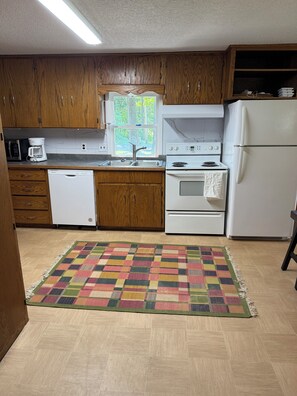 Microwave, oven, stovetop, dishwasher