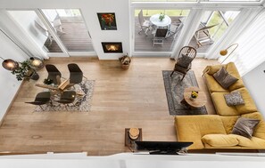 TV connectée, cheminée