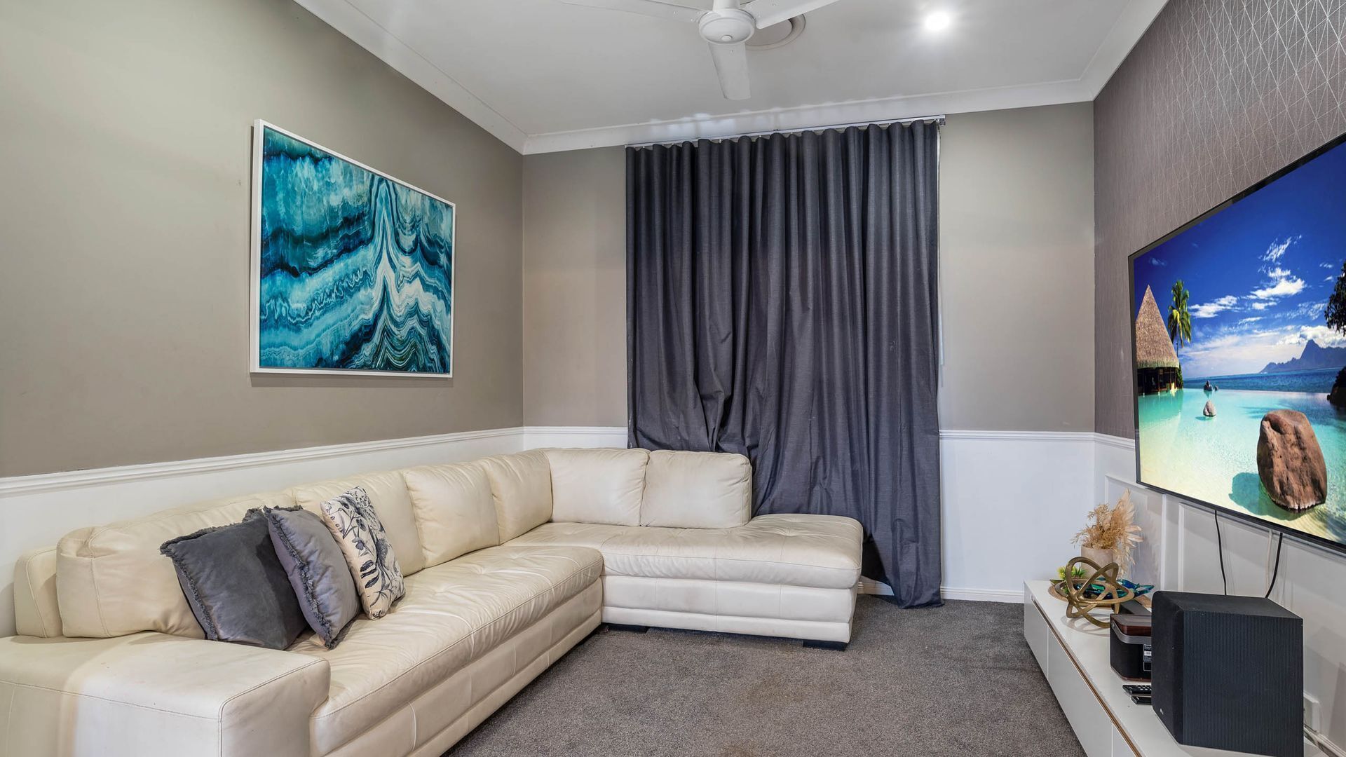 Media space perfect for family movie nights