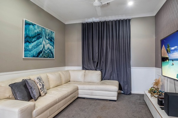 Media space perfect for family movie nights