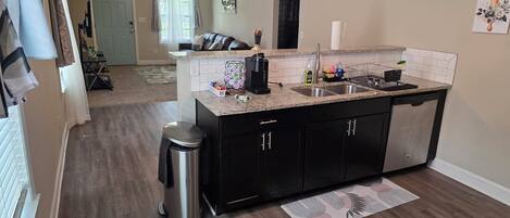 Microwave, oven, stovetop, dishwasher