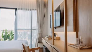 Escrivaninha, Wi-Fi de cortesia, roupa de cama