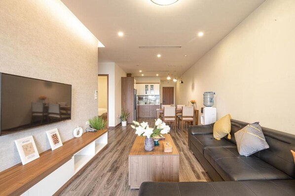 디럭스 아파트, 침실 2개 | 무료 WiFi, 침대 시트