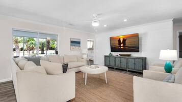 Smart TV, table tennis, music library, video library