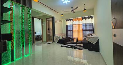 Sea view 26th floor comfortable Soothing apartment with AC in bedroom Mumbai