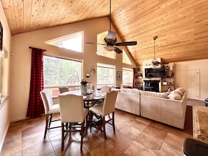 Smart TV, fireplace, table tennis