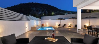 Luxury private villa with pool and garden view
