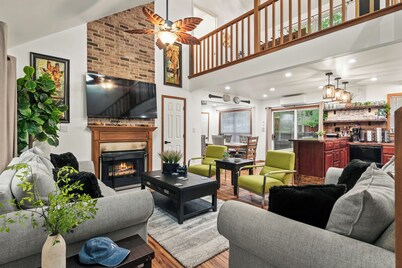 Hot Tub, Firepit, Foosball • Access to Private Lake & Pool | Penn Estate Getaway