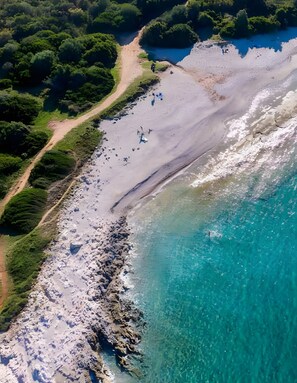 Vlak bij het strand