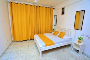 1 bedroom, iron/ironing board, Internet, bed sheets