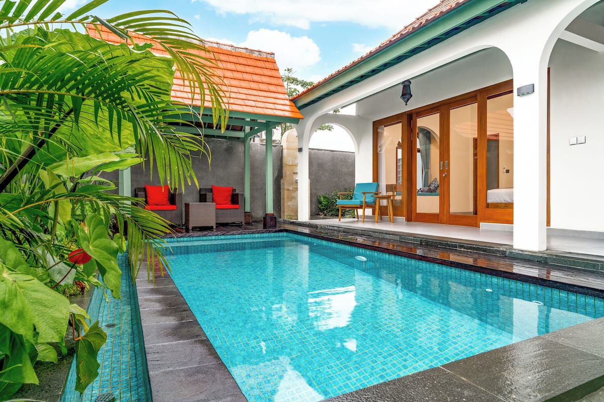 Vila romântica, 1 quarto, varanda | Piscina particular